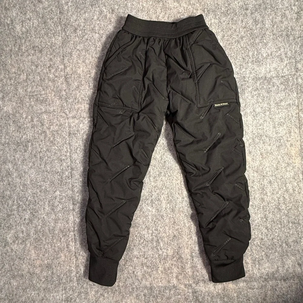 Kids Snow Pants Size 130 (7-8) Zunhu D Friend Black Insulated‎ Ski Pants Quilted